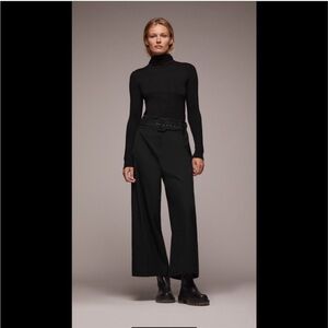 Zara high waisted belted pants